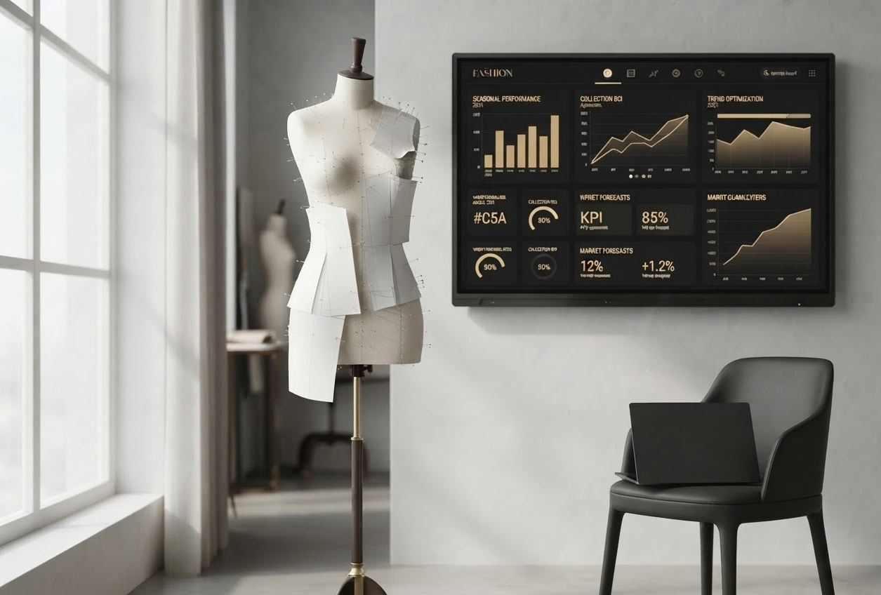 Manichino sartoriale e schermo di digital governance per e-commerce fashion - Fusion Lab